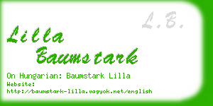 lilla baumstark business card